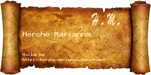 Herche Marianna névjegykártya